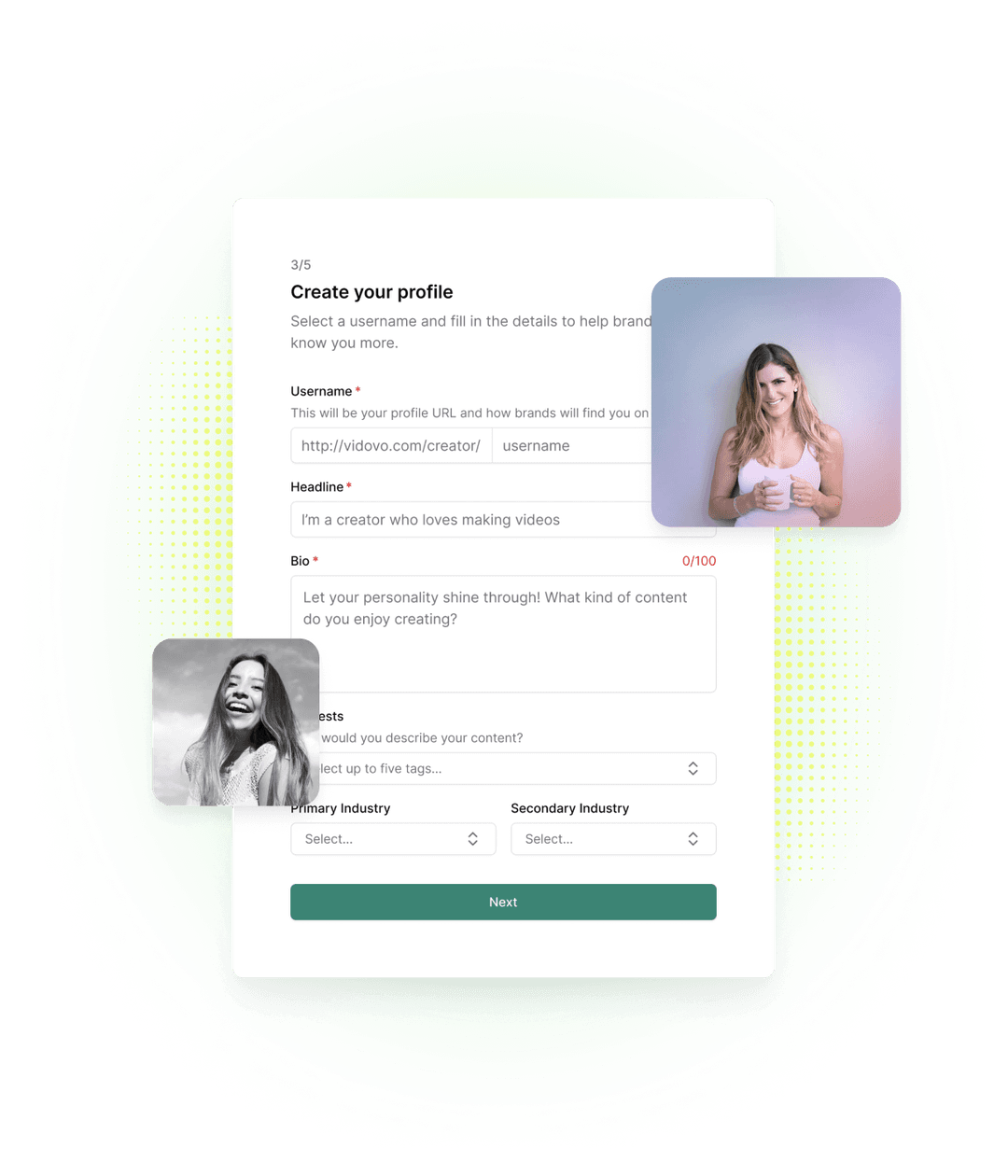 Create a profile